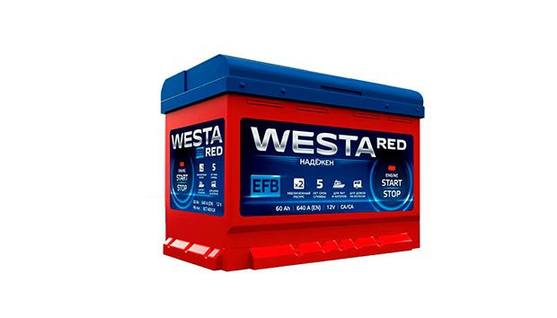 Аккумулятор WESTA red EFB 60 2017