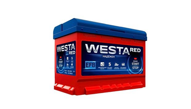 Аккумулятор WESTA red EFB 60L 2017