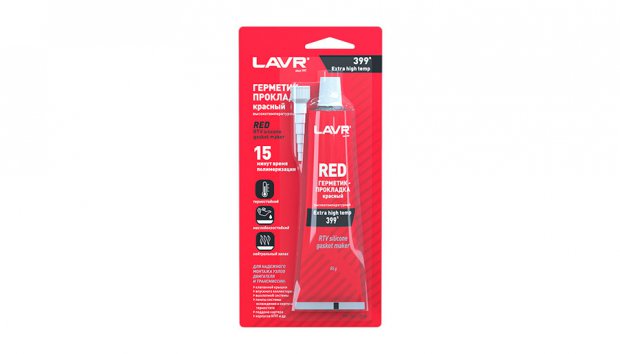 LAVR Герметик-прокладка красный высокотемпературный RED